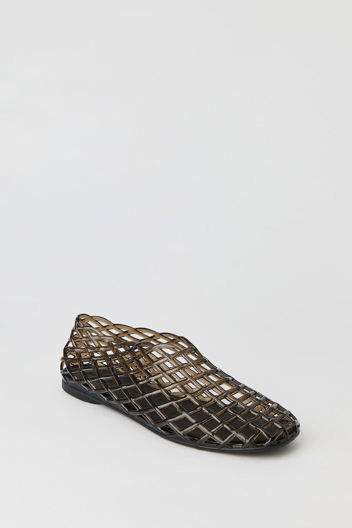 Alt View 2. Webbed Flat Shoe - Dark Grey