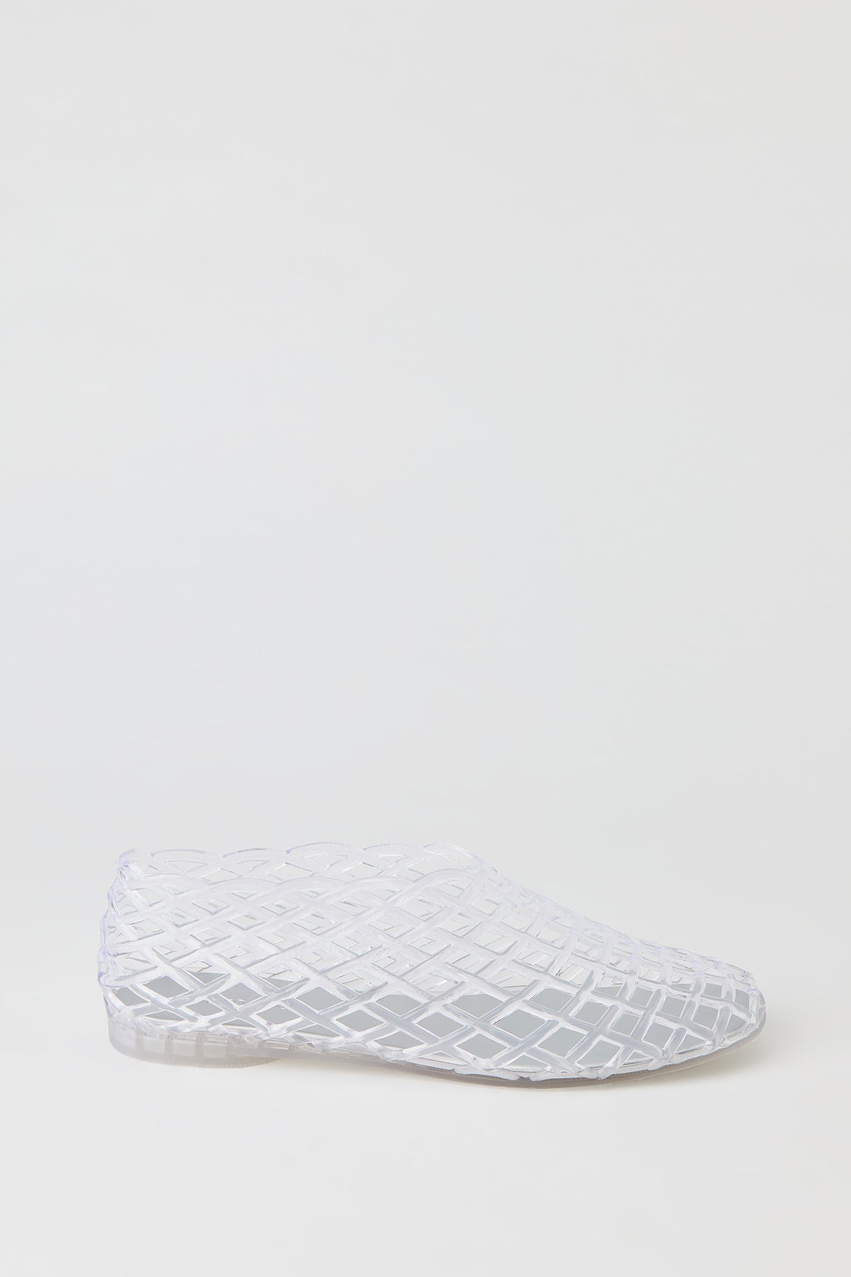 Webbed Flat Shoe - Clear