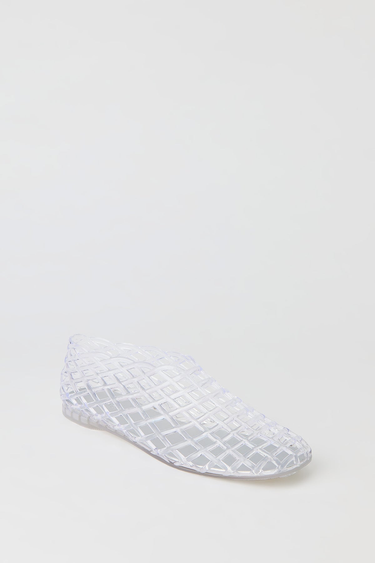 Alt View 2. Webbed Flat Shoe - Clear