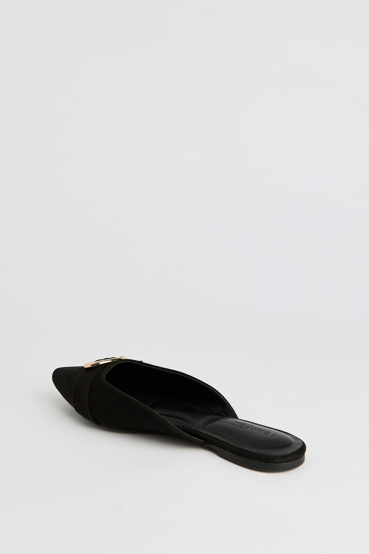 Alt View 3. Pointed Toe Buckled Shoe - Black