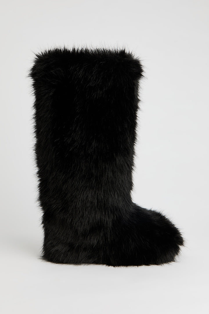 Tall Faux Fur Boot