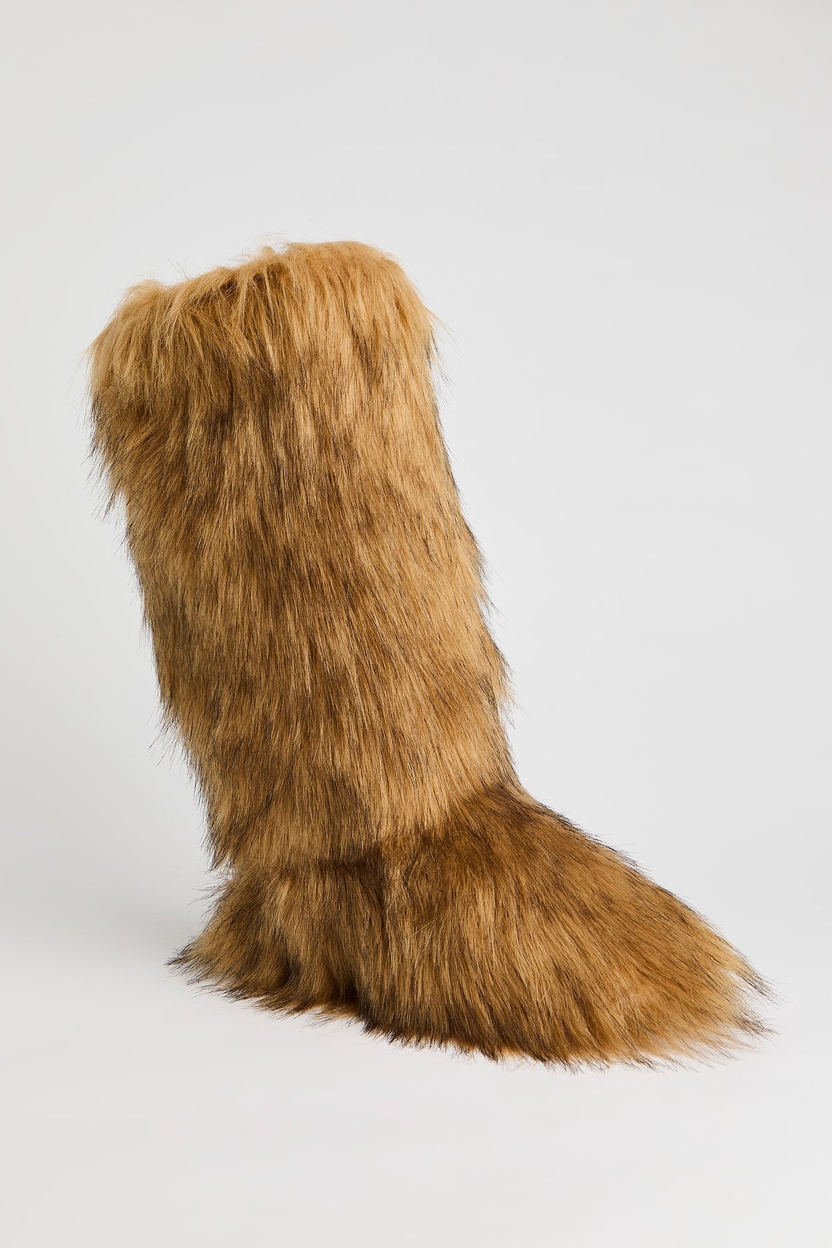Alt View 2. Tall Faux Fur Boot - Brown