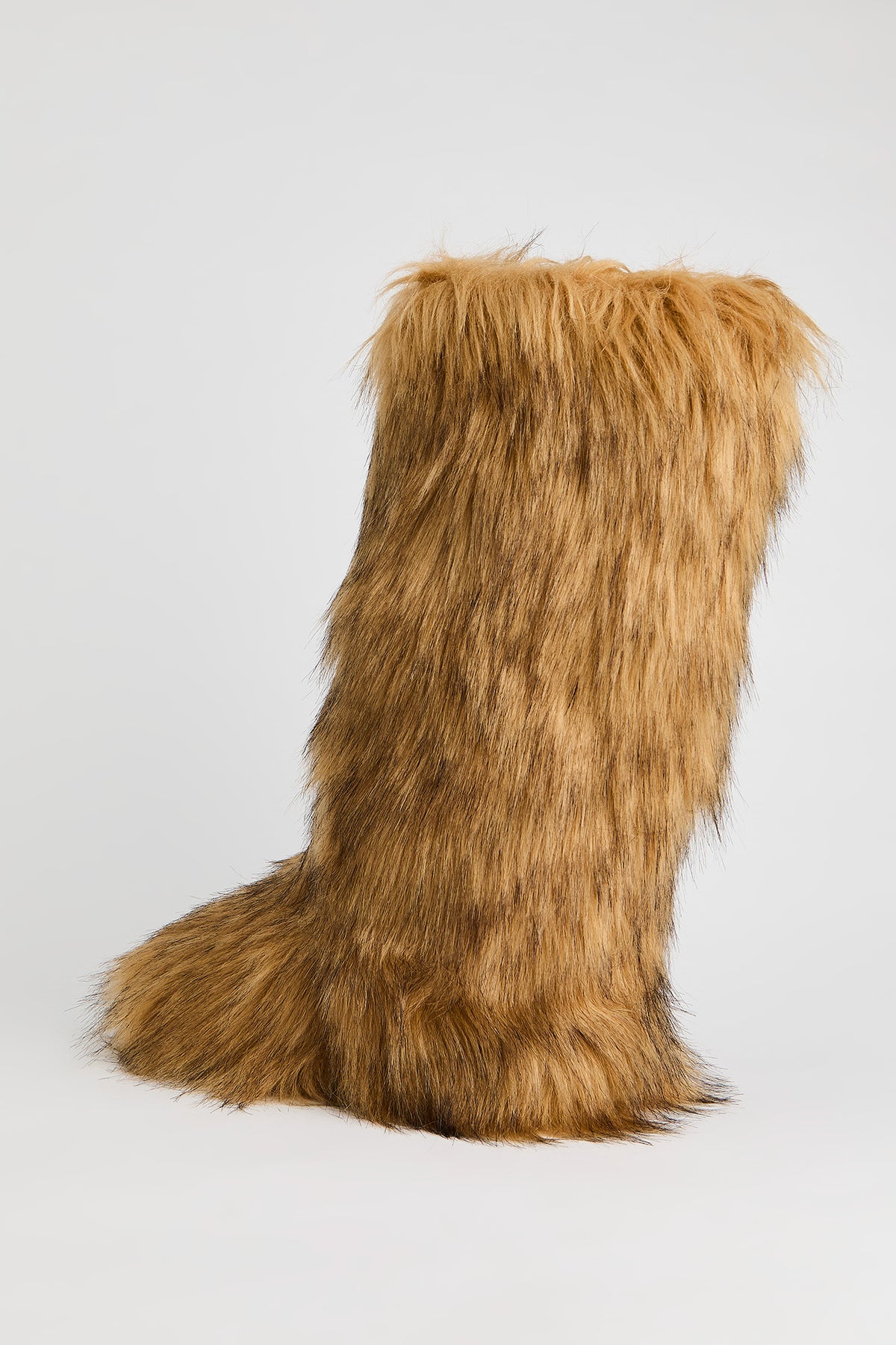 Alt View 3. Tall Faux Fur Boot - Brown