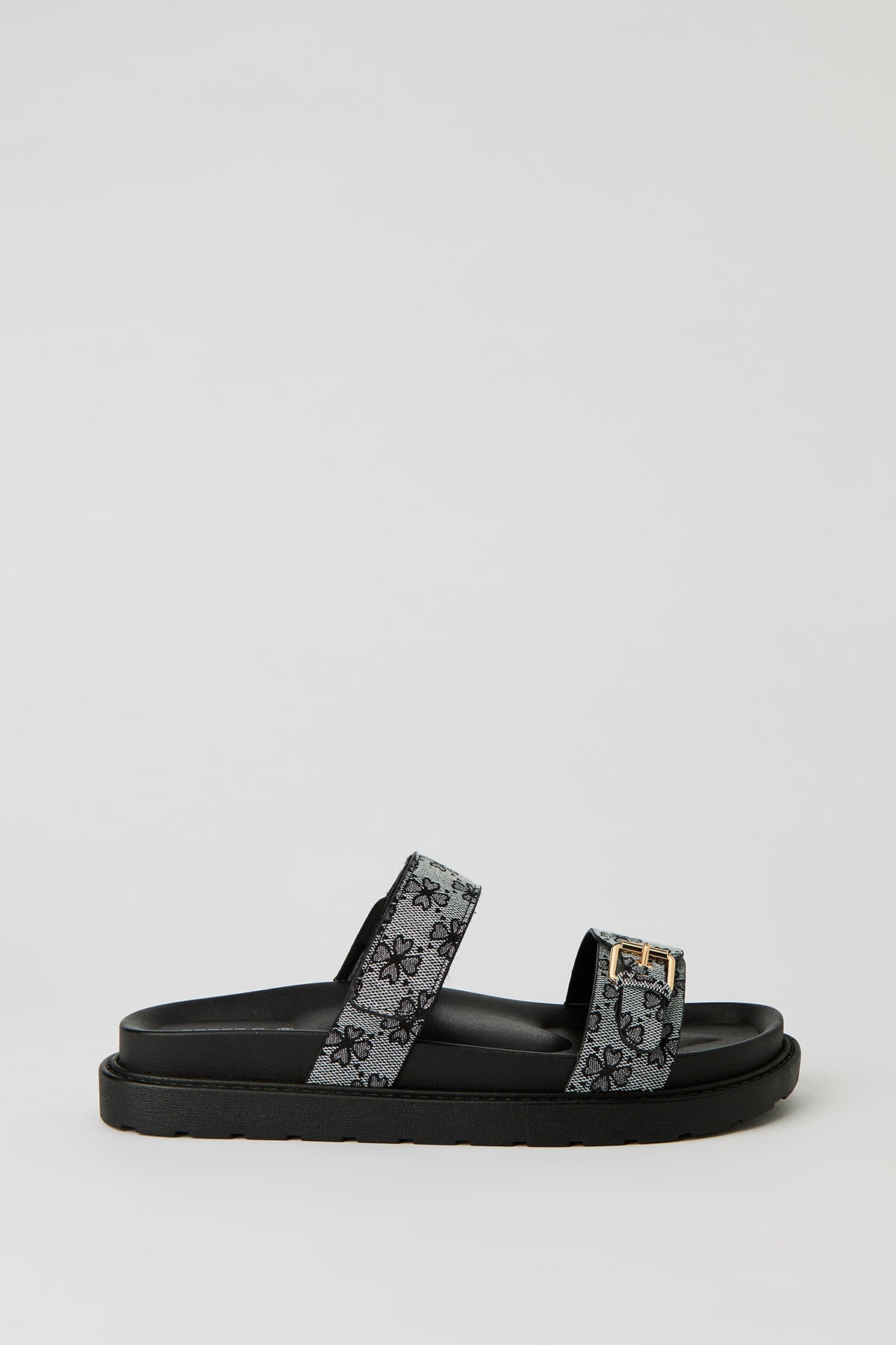 Alt View 4. Printed Velcro Sandal - Natural
