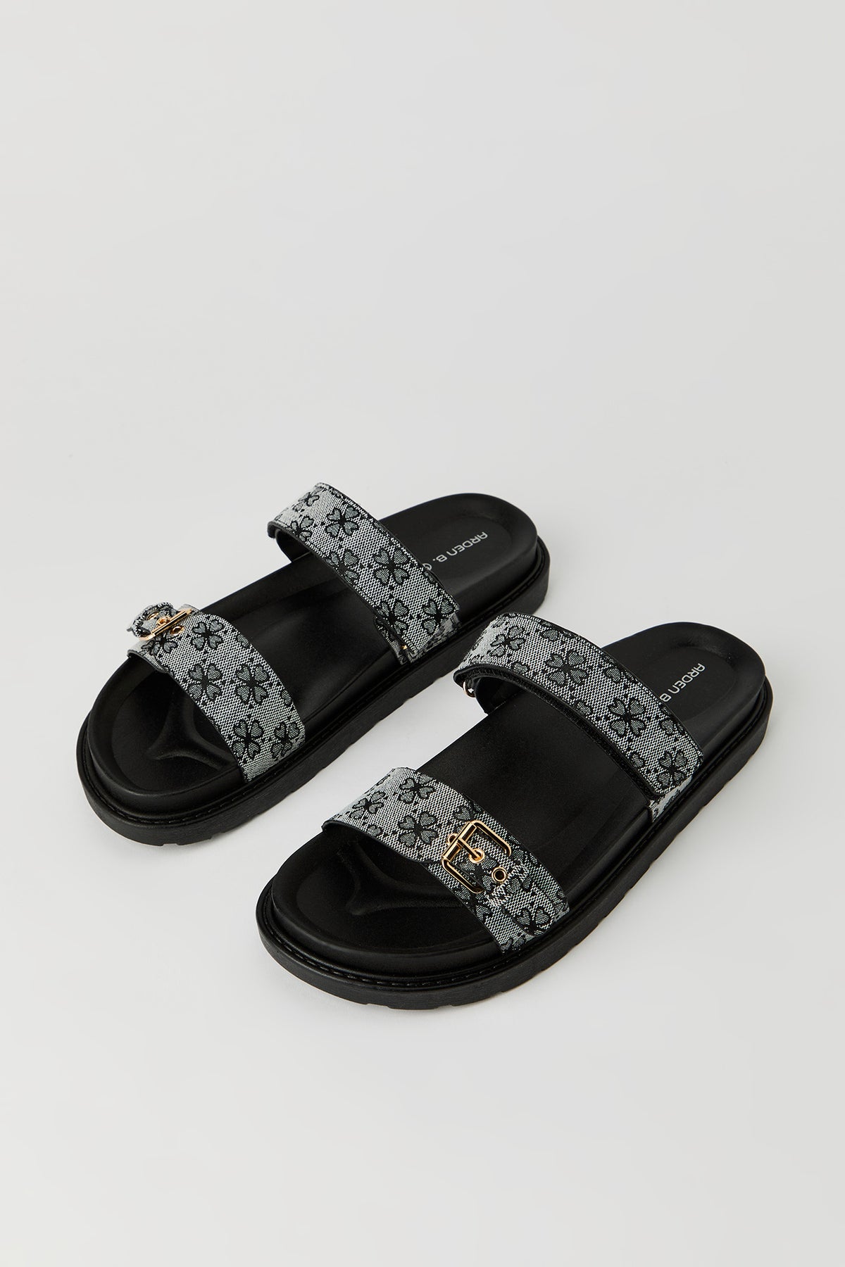 Alt View 5. Printed Velcro Sandal - Natural
