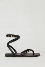 Strappy Ankle Thong Sandals