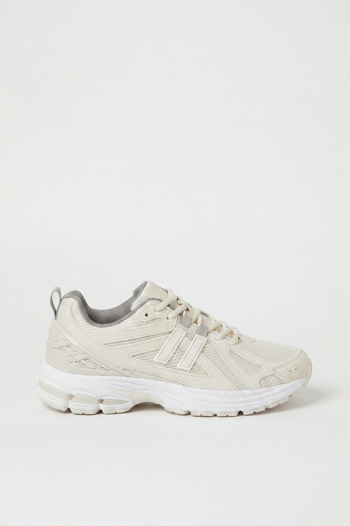 Mesh Chunky Running Shoe - Beige