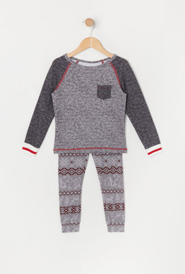 Toddler Matching the Family Fairisle 2 Piece Pajama Set