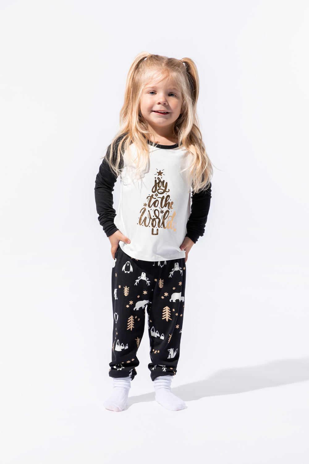 Toddler Matching the Family Holiday Tinsel Town 2 Piece Pajama Set Toddler Matching the Family Holiday Tinsel Town 2 Piece Pajama Set 1