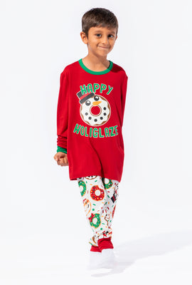 Youth Matching the Family Holiday Donut 2 Piece Pajama Set