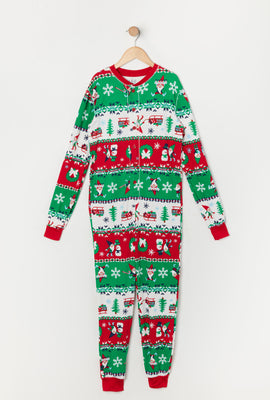 Youth Matching the Family Holiday Gnome Onesie