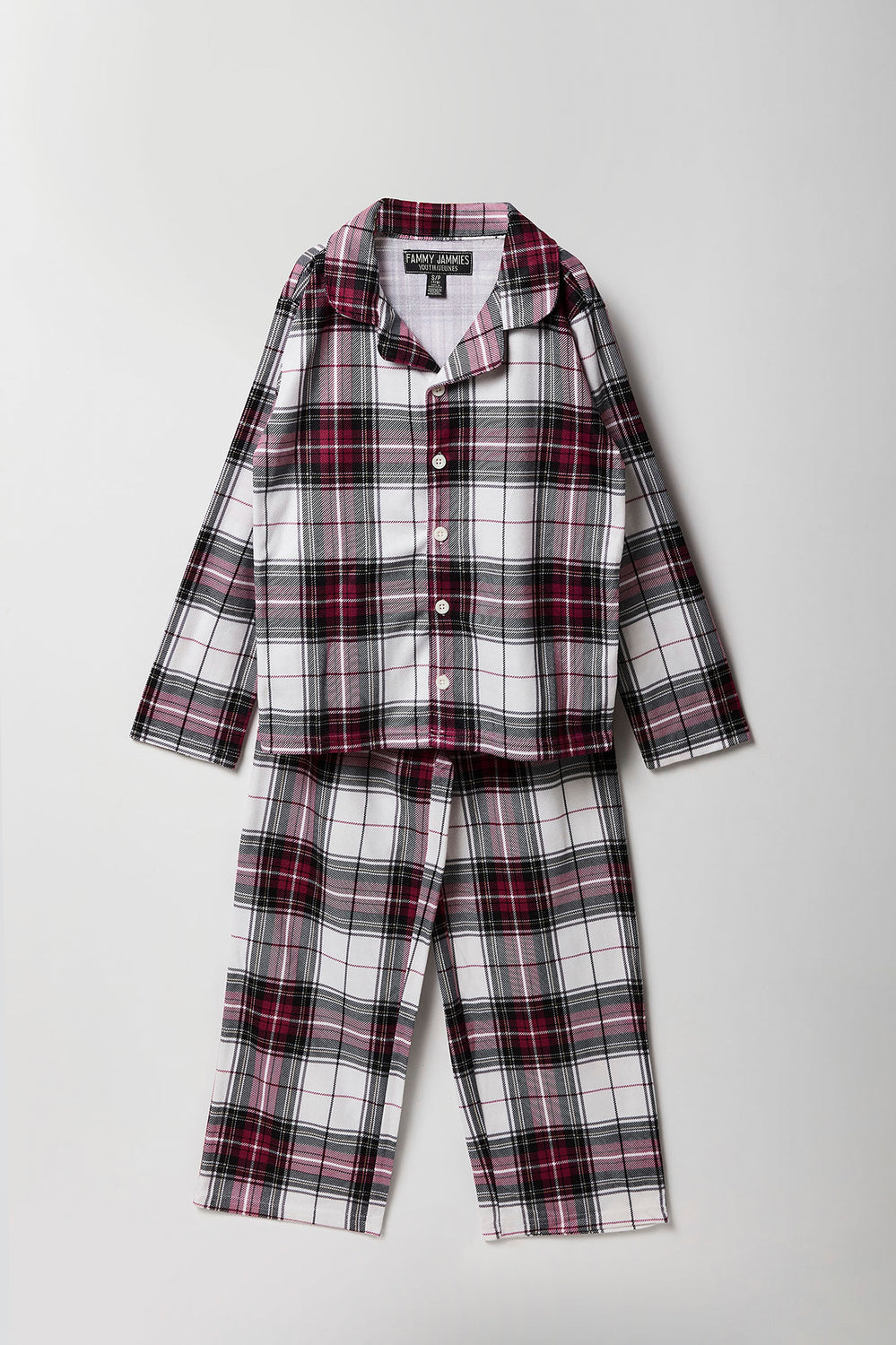 Youth Matching the Family Plaid Flannel 2 Piece Pajama Set Youth Matching the Family Plaid Flannel 2 Piece Pajama Set 1