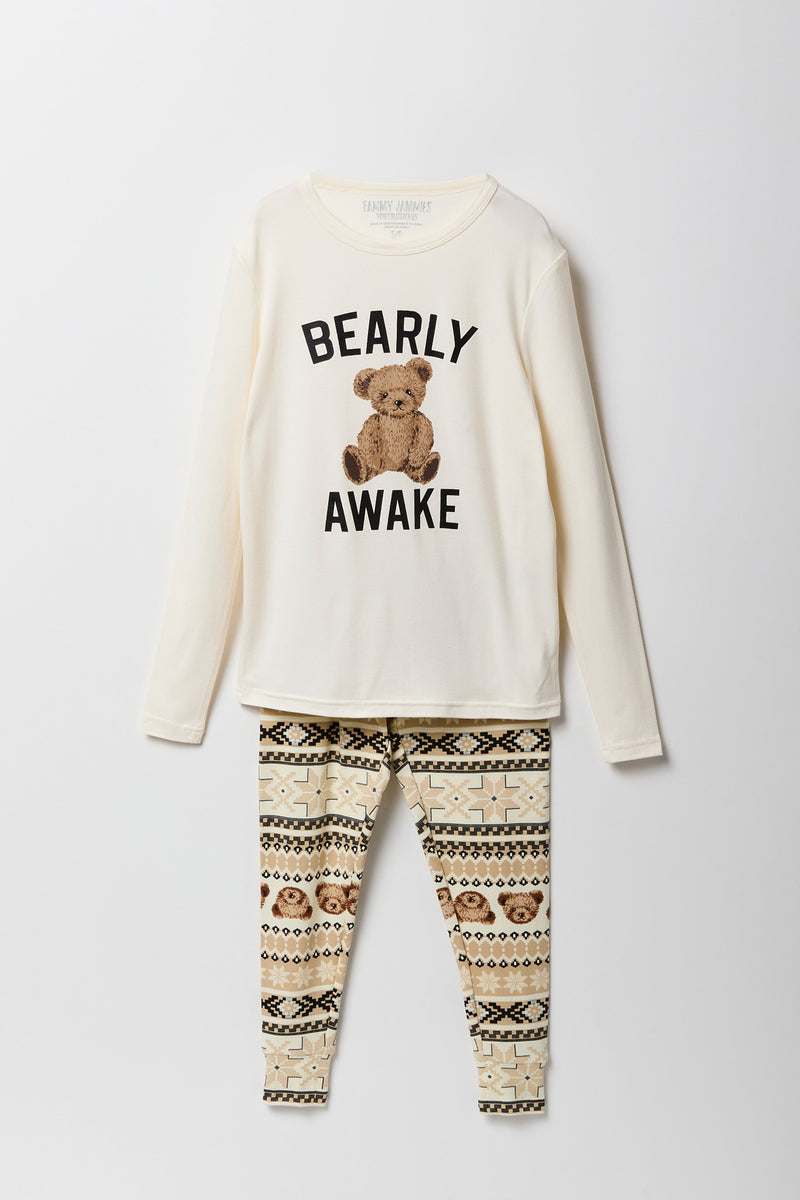 Youth Matching the Family Bear Hugs 2 Piece Pajama Set