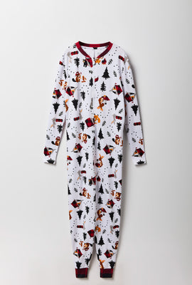 Youth Matching the Family Wildlife Onesie