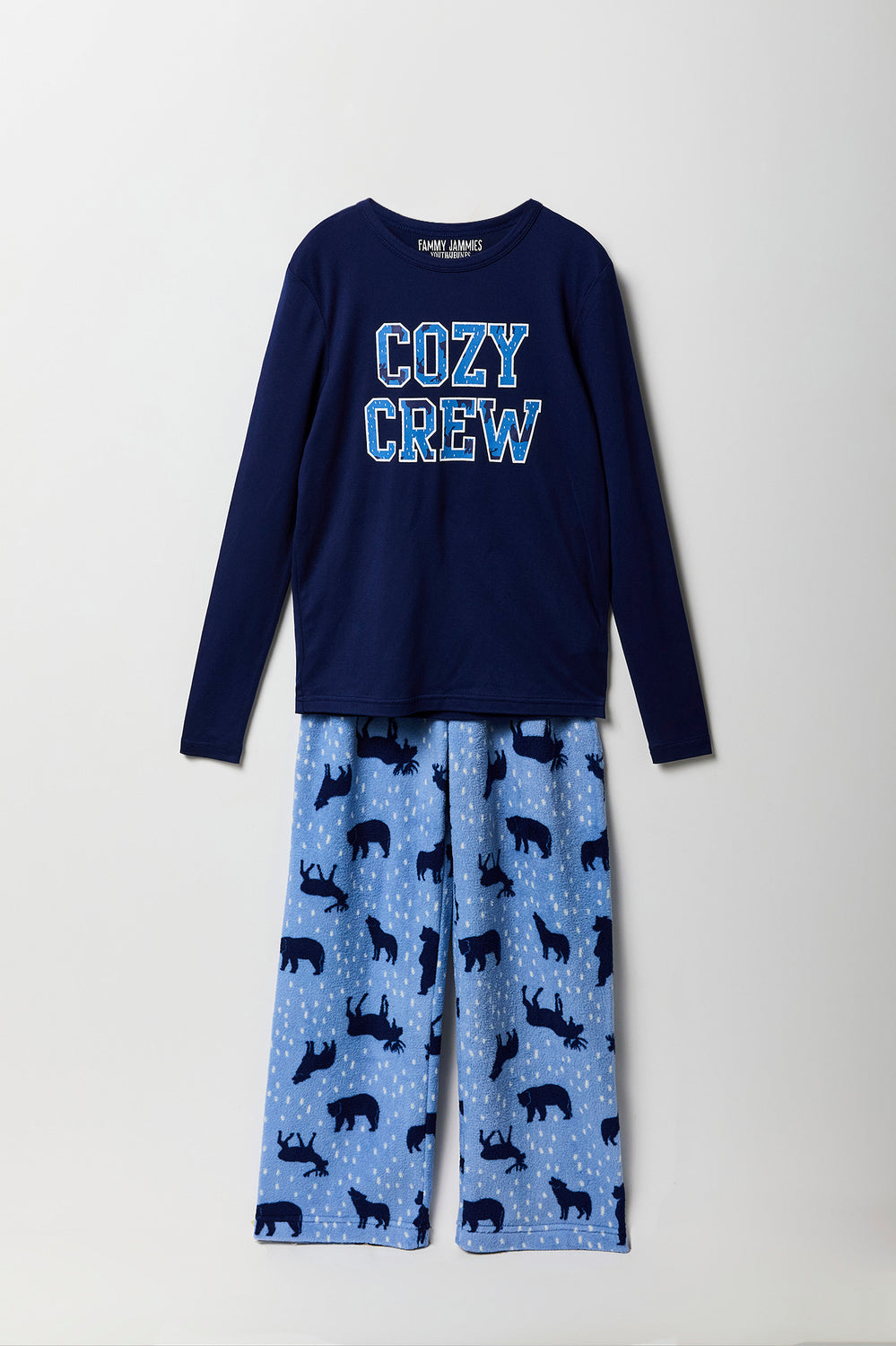 Youth Matching the Family Cozy Crew 2 Piece Pajama Set Youth Matching the Family Cozy Crew 2 Piece Pajama Set 3