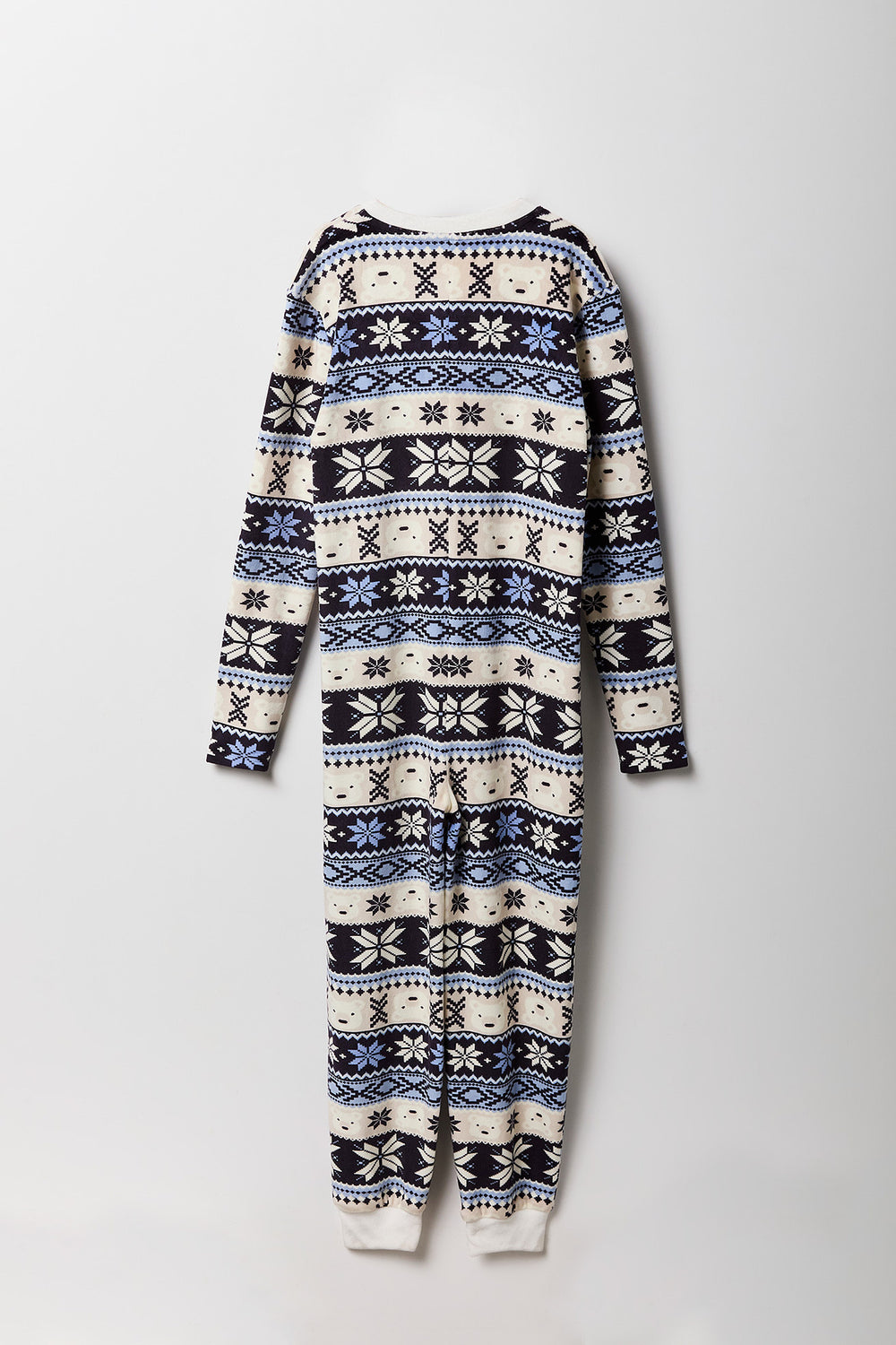 Youth Matching the Family Blue Fair Isle Onesie Youth Matching the Family Blue Fair Isle Onesie 2