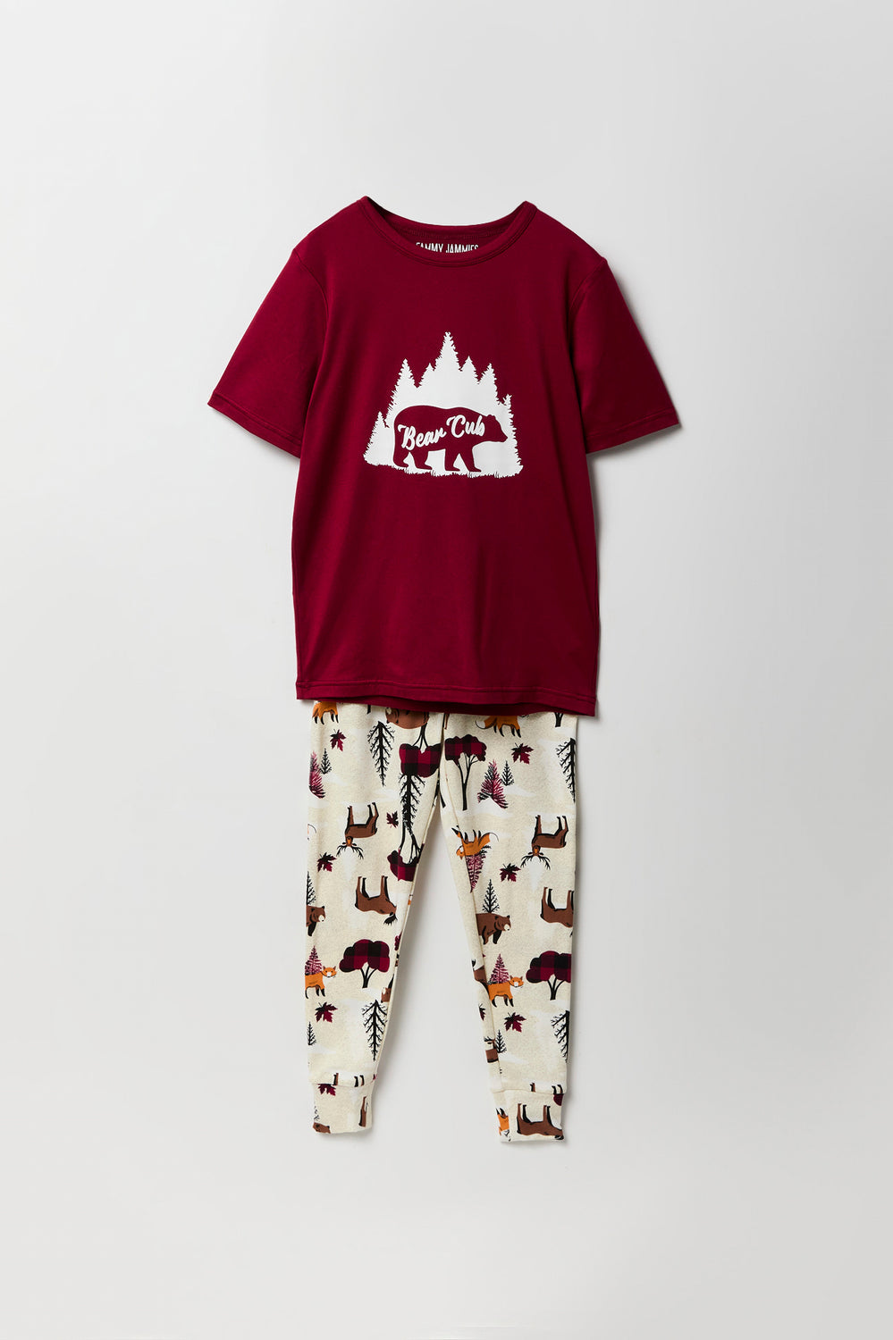 Youth Matching the Family Bear Cub 2 Piece Pajama Set Youth Matching the Family Bear Cub 2 Piece Pajama Set 1