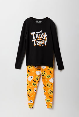 Youth Match the Family Trick or Treat 2 Piece Pajama Set