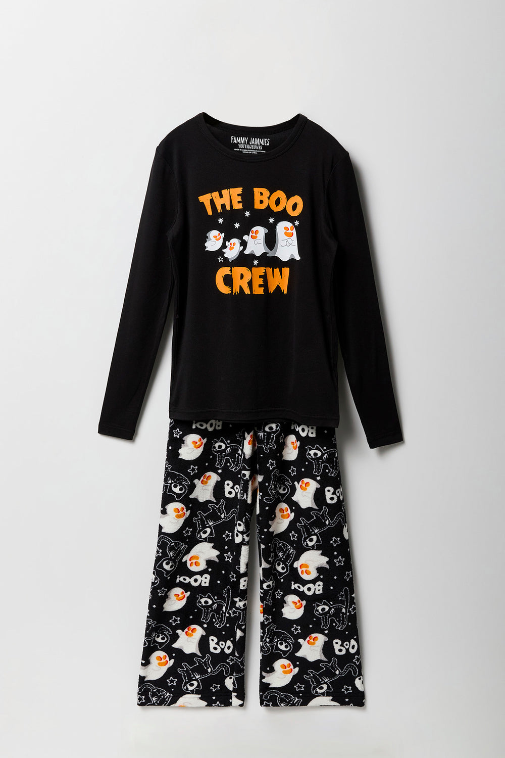 Youth Matching the Family Boo Crew 2 Piece Pajama Set Youth Matching the Family Boo Crew 2 Piece Pajama Set 1