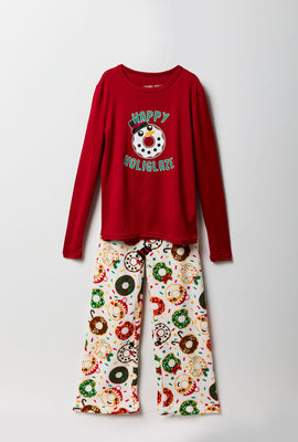 Youth Matching the Family Donut Dreams 2 Piece Pajama Set