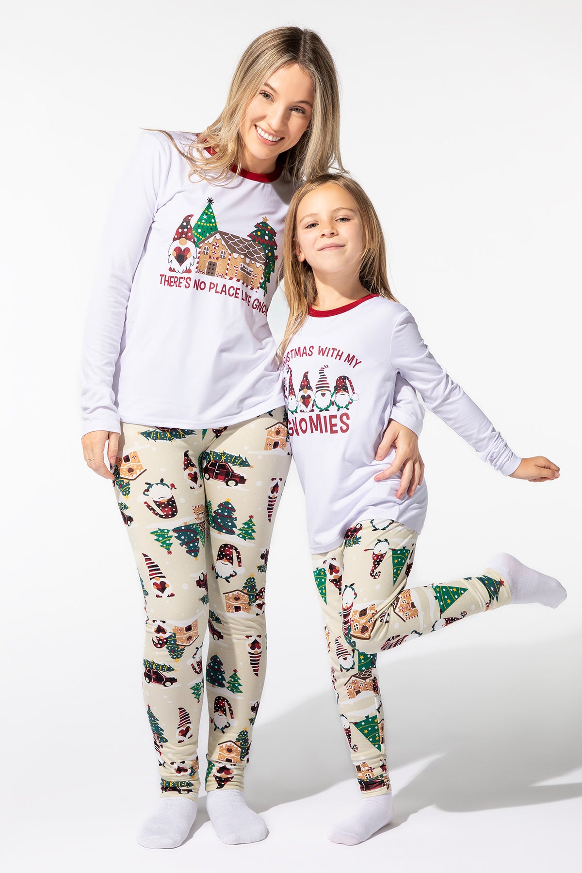 Youth Matching the Family Gnome For the Holidays 2 Piece Pajama Set