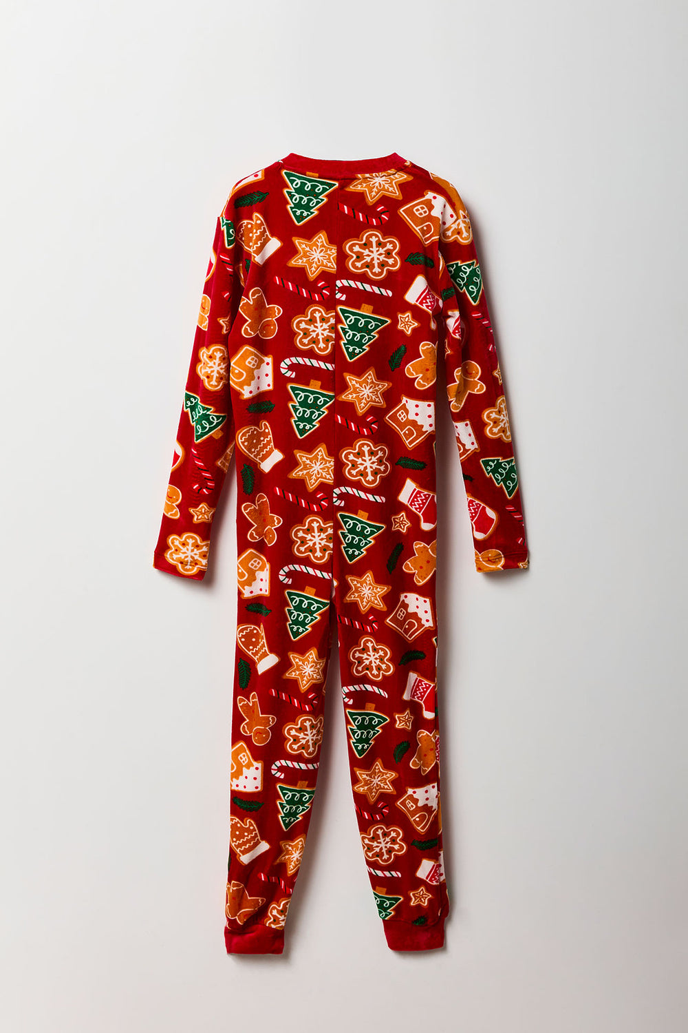 Youth Matching the Family Christmas Treats Velour Onesie Youth Matching the Family Christmas Treats Velour Onesie 2