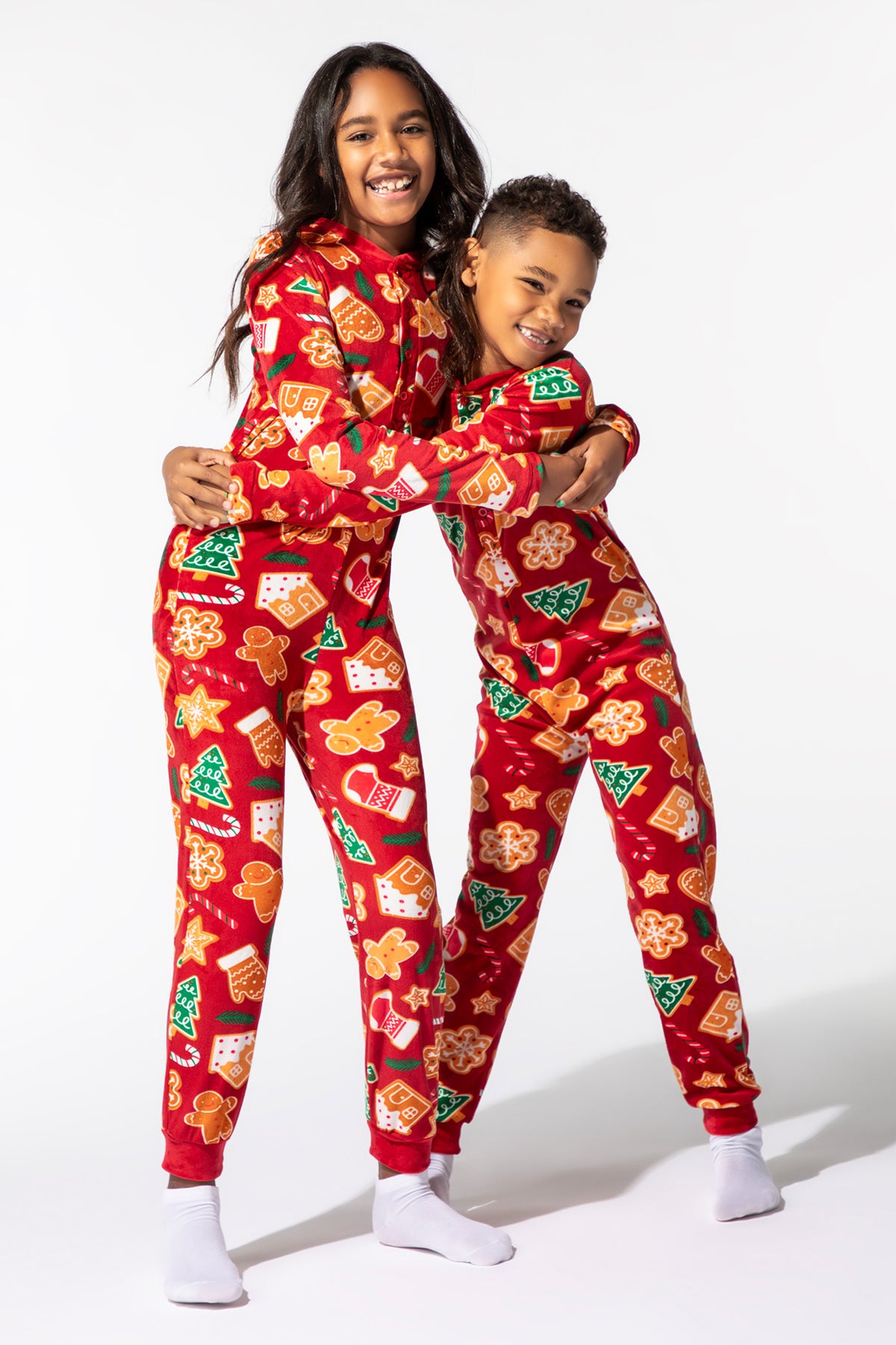 Youth Matching the Family Christmas Treats Velour Onesie