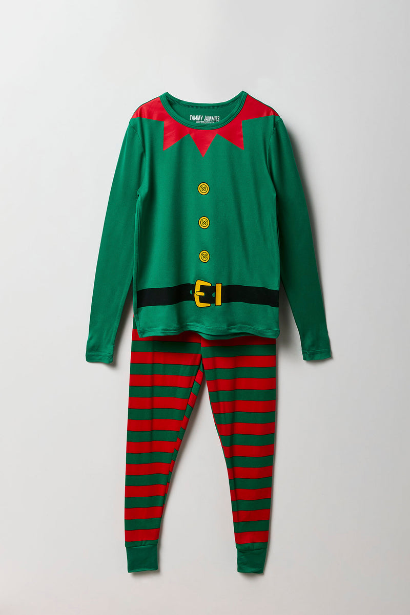 Youth Matching the Family Santa Squad 2 Piece Pajama Set