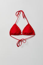 Ruffle Triangle Bikini Top
