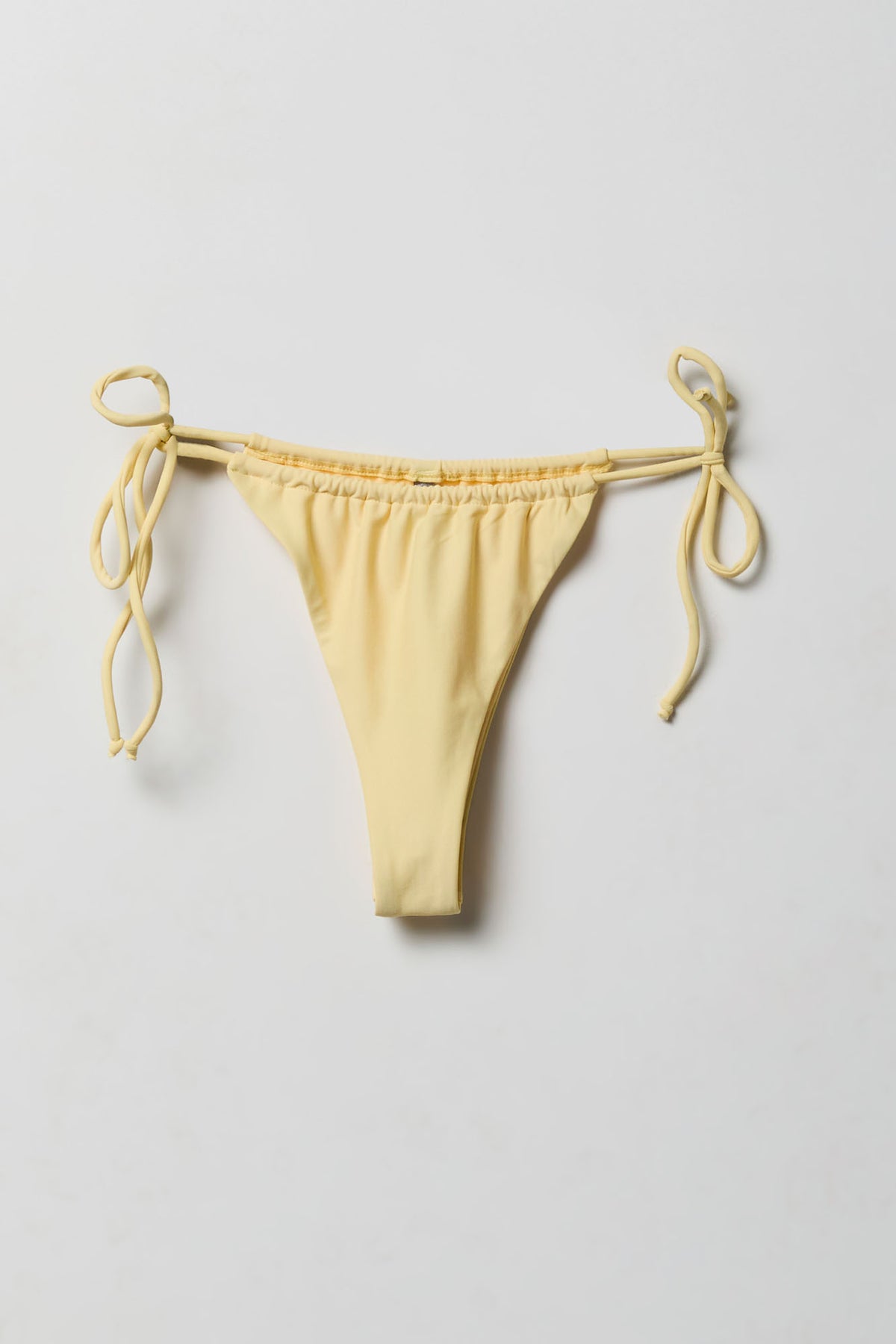 Alt View 2. Brazilian Bikini Bottom - Pale Yellow
