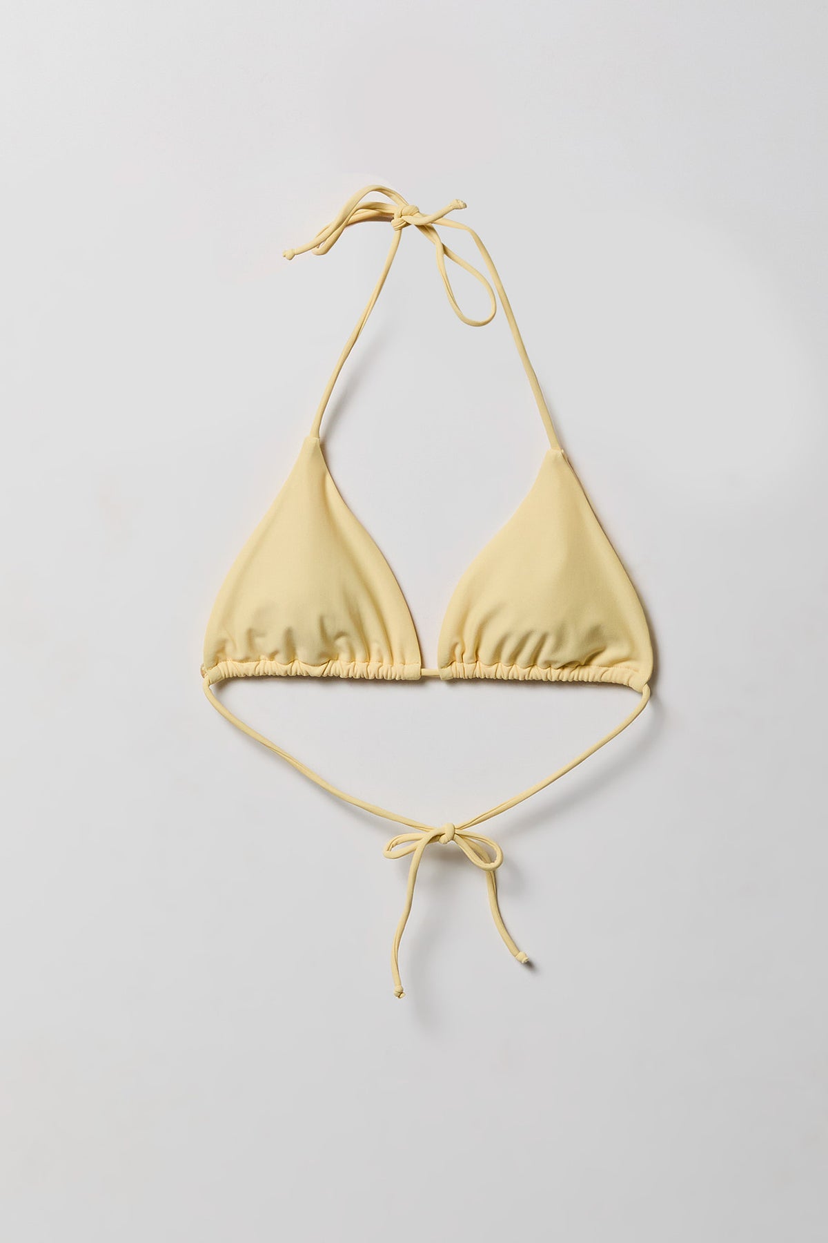 Triangle Bikini Top - Pale Yellow