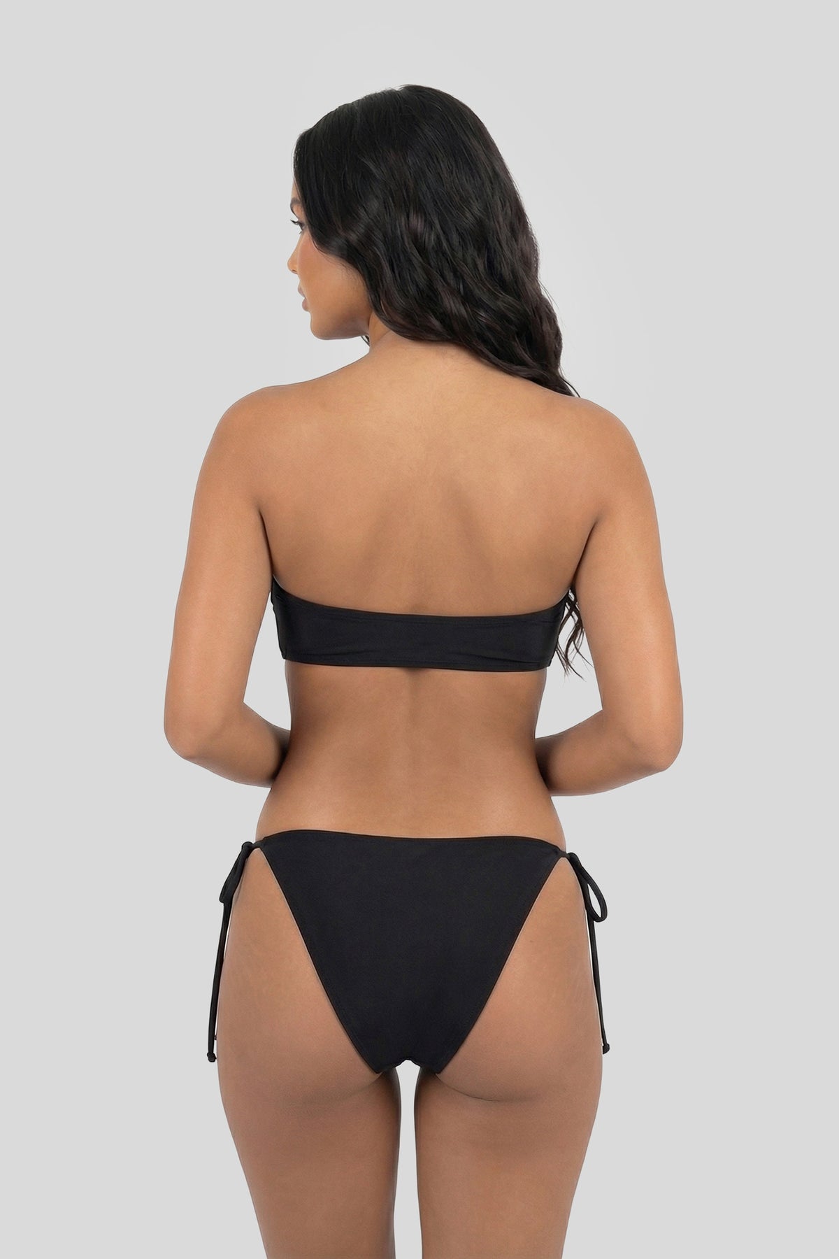 Alt View 5. O-Ring Bandeau Bikini Top - Black