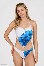 V-Hem Halter Swim Top