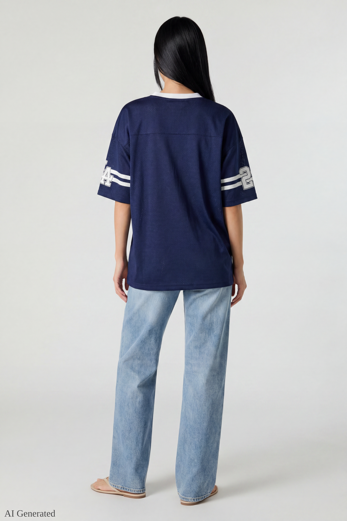 Graphic Mesh Jersey - Cream