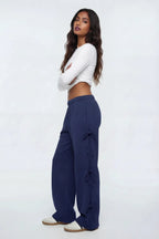 Wide Leg Sweatpant with Bows