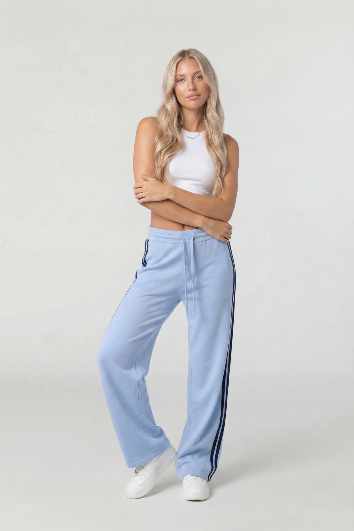 Fleece Barrel Sweatpant - Light Blue