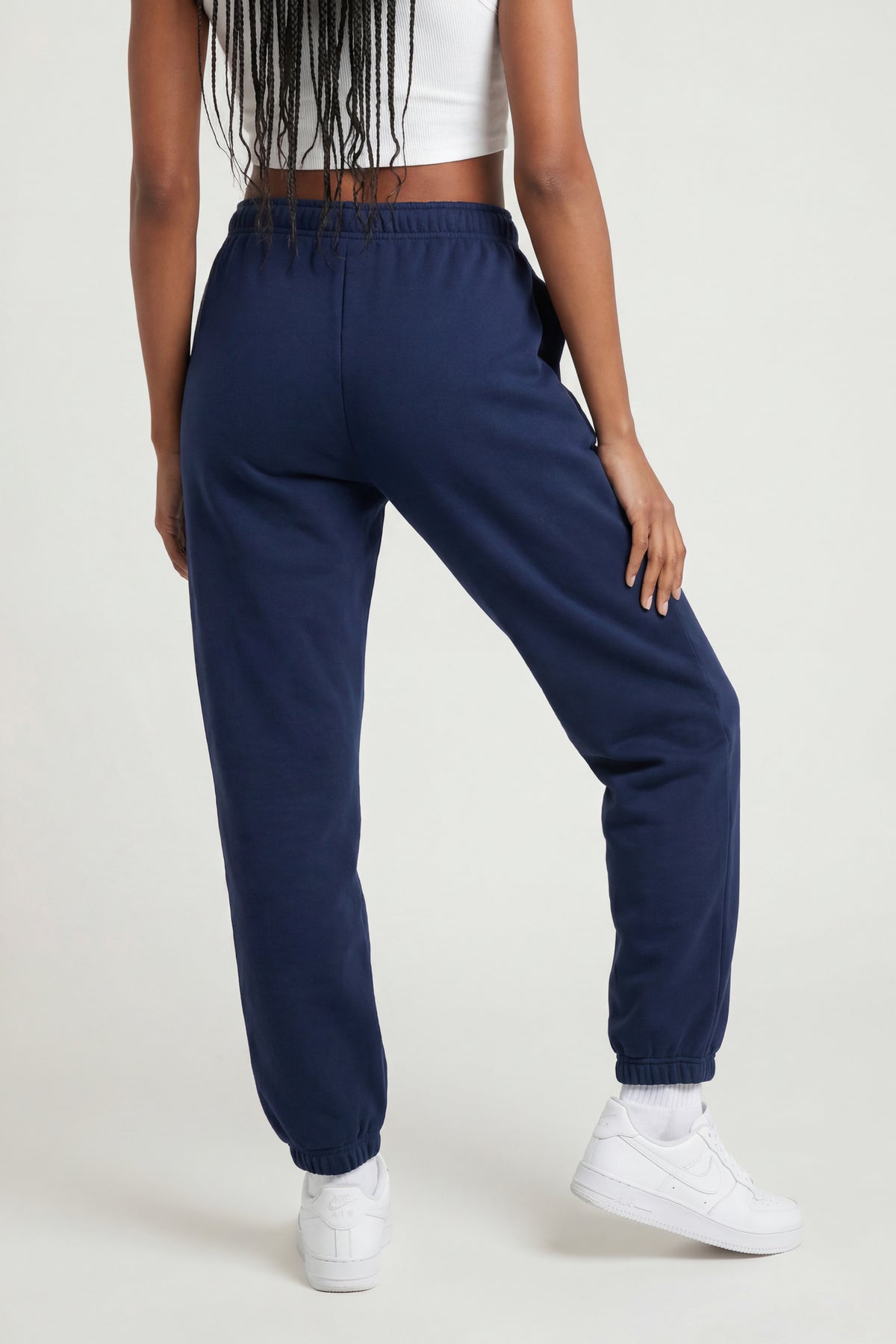 Alt View 2. Fleece Graphic Jogger - Dark Blue