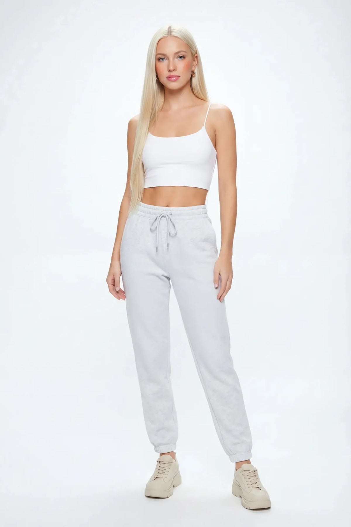 Fleece Jogger - Light Grey