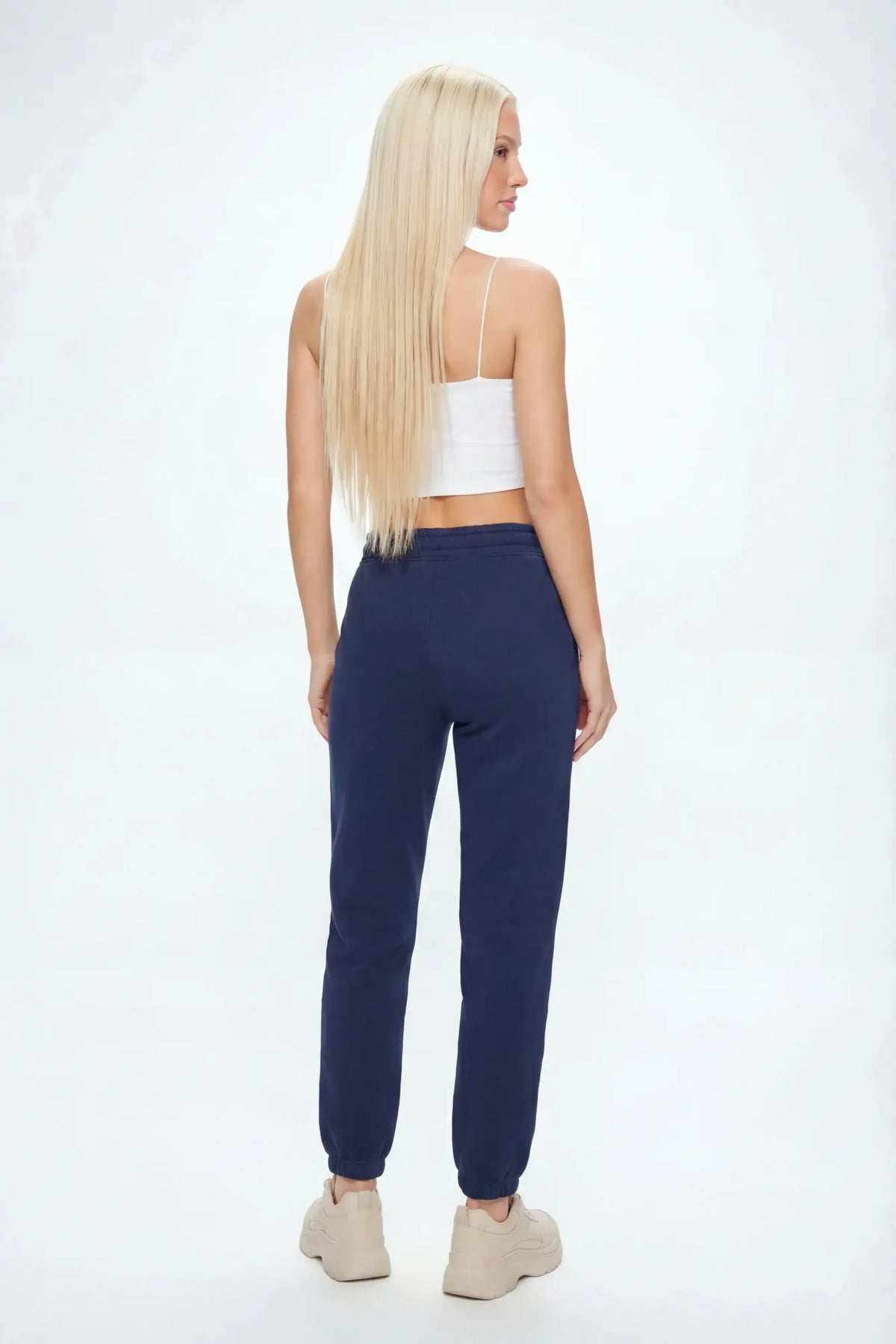 Alt View 3. Fleece Jogger - Navy