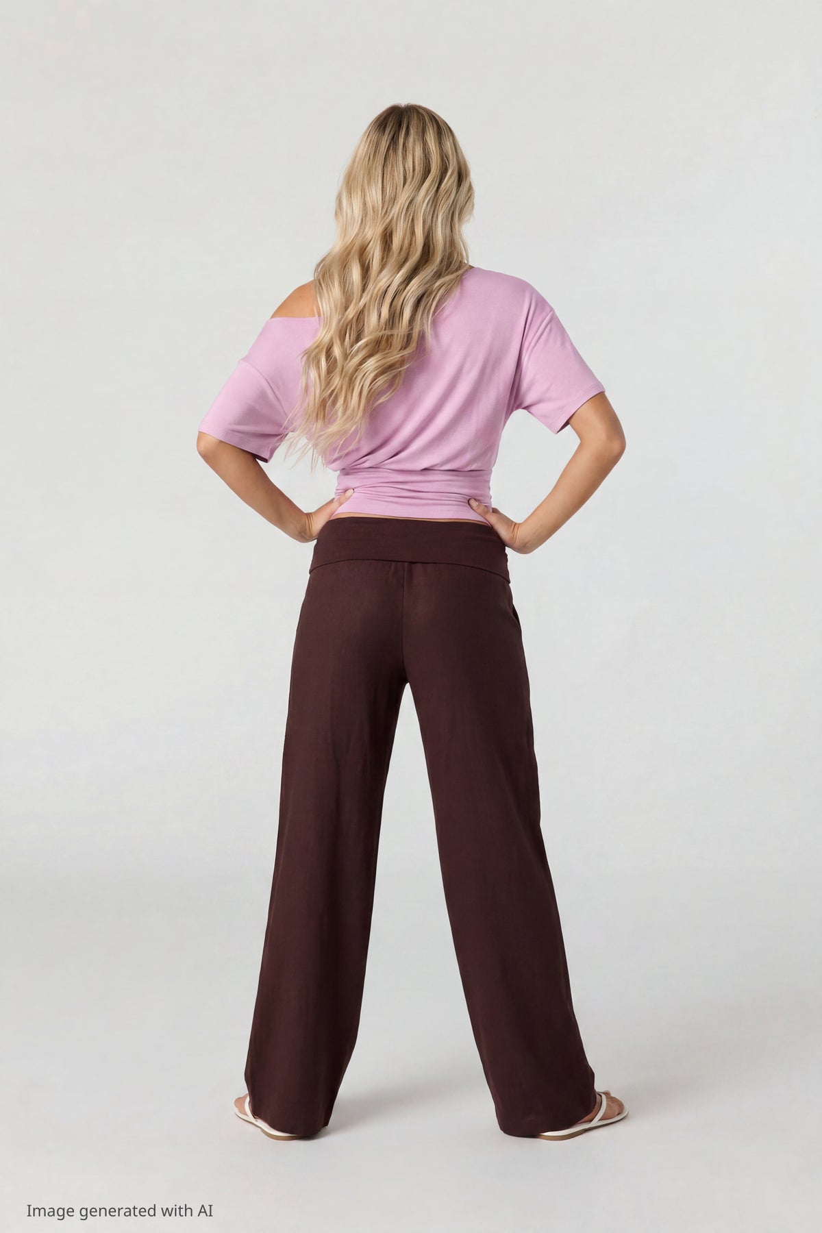 Alt View 2. Off Shoulder Cinched Top - Pink