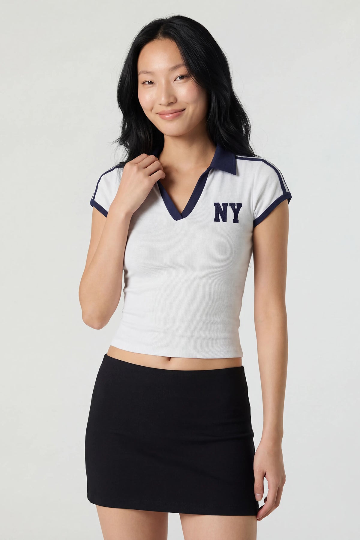 Embroidered Polo - Blue