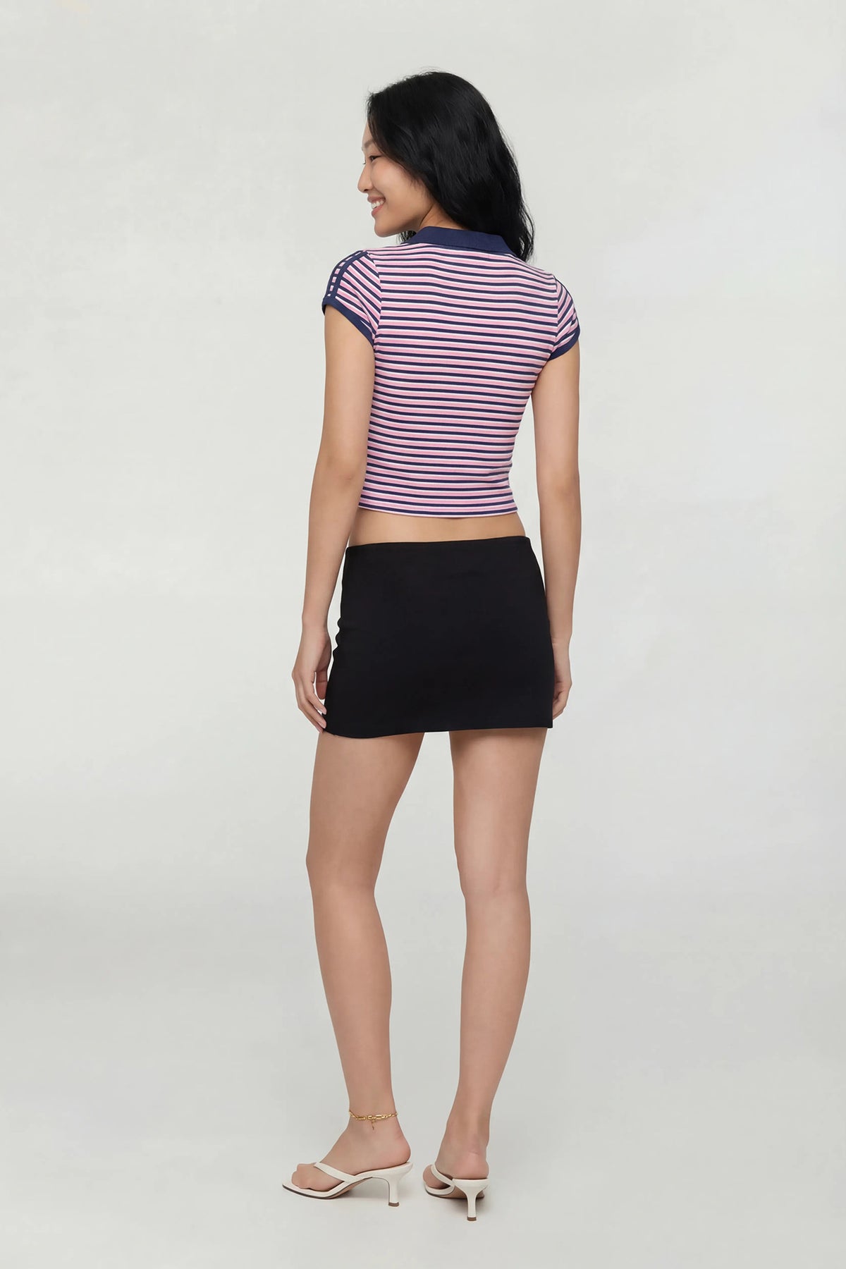 Alt View 2. Embroidered Polo - Pink