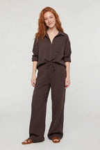 Textured Drawstring Pant