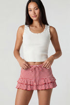 Ruffle Mini Skirt