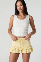 Ruffle Mini Skirt