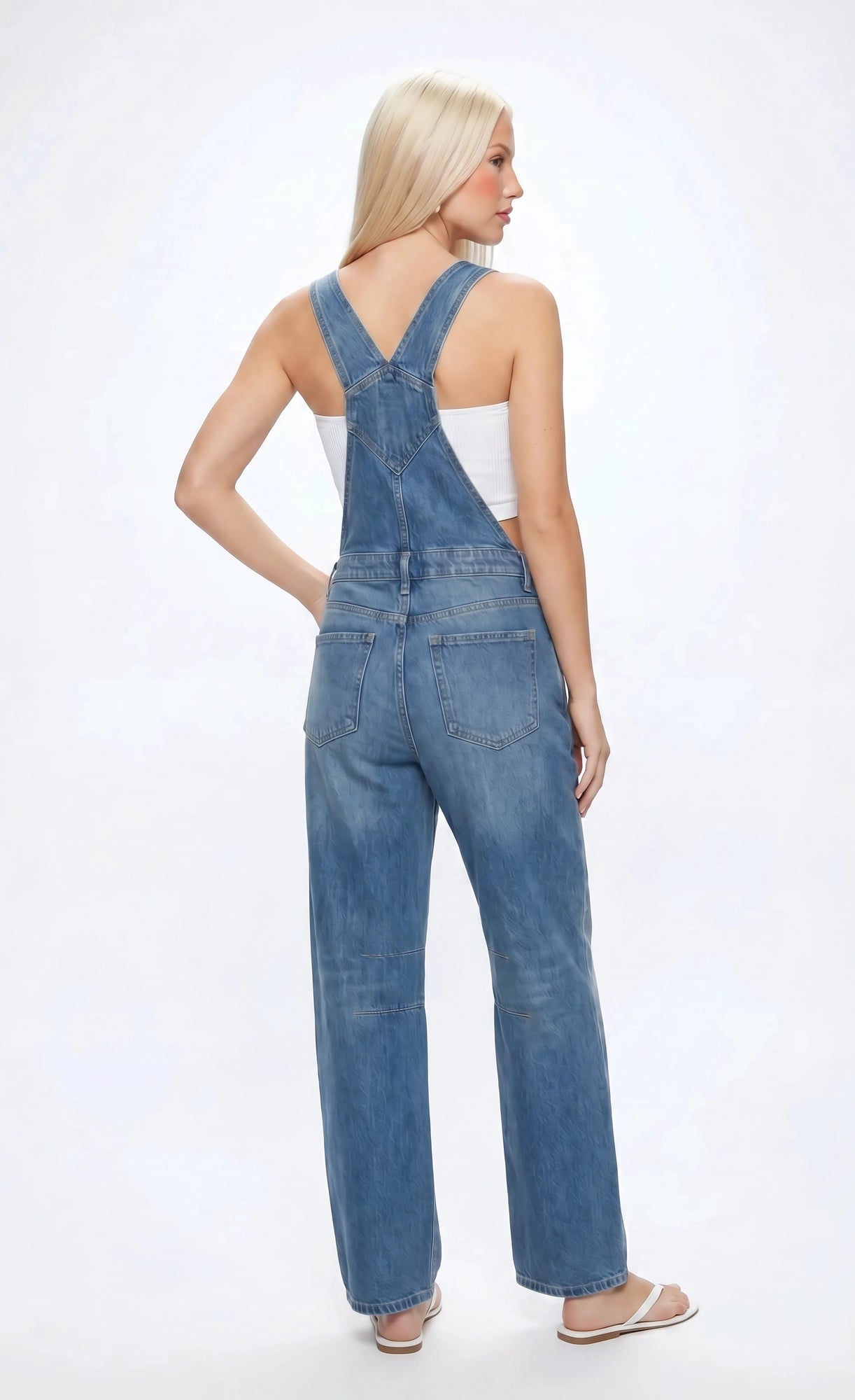 Barrel Leg Denim Overalls – Charlotte Russe