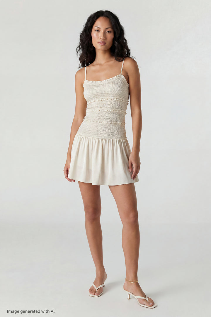 Smocked Mini Dress – Charlotte Russe