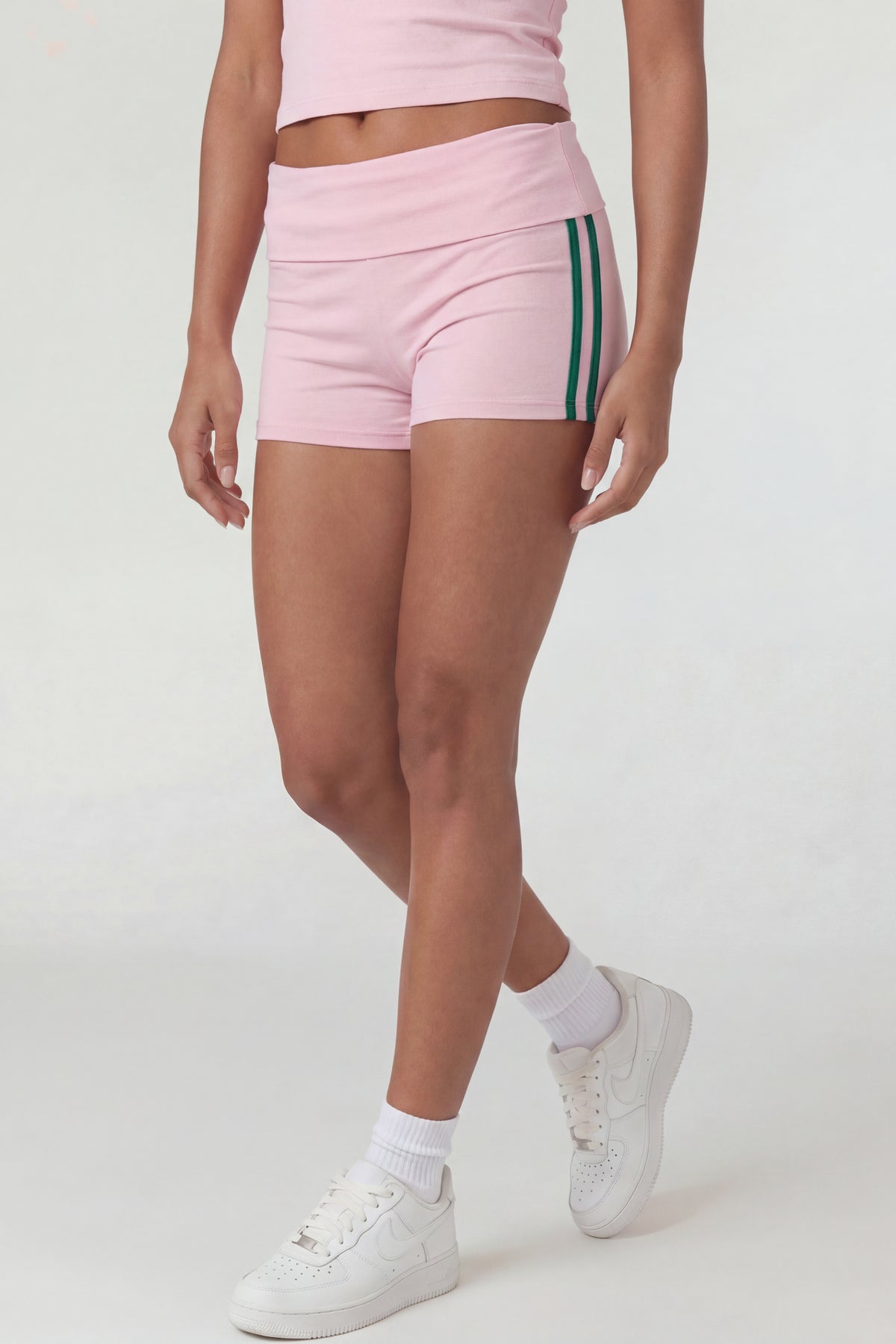 Alt View 2. Foldover Waist Shortie - Pink