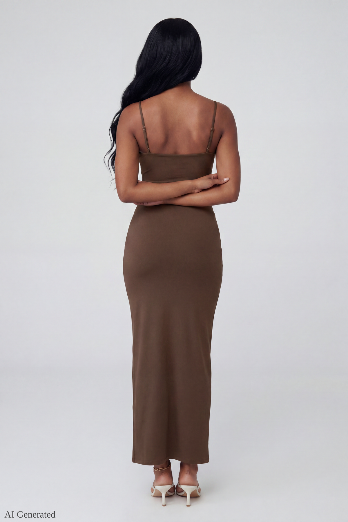 Alt View 2. Floral Tank & Maxi Skirt Set - Brown