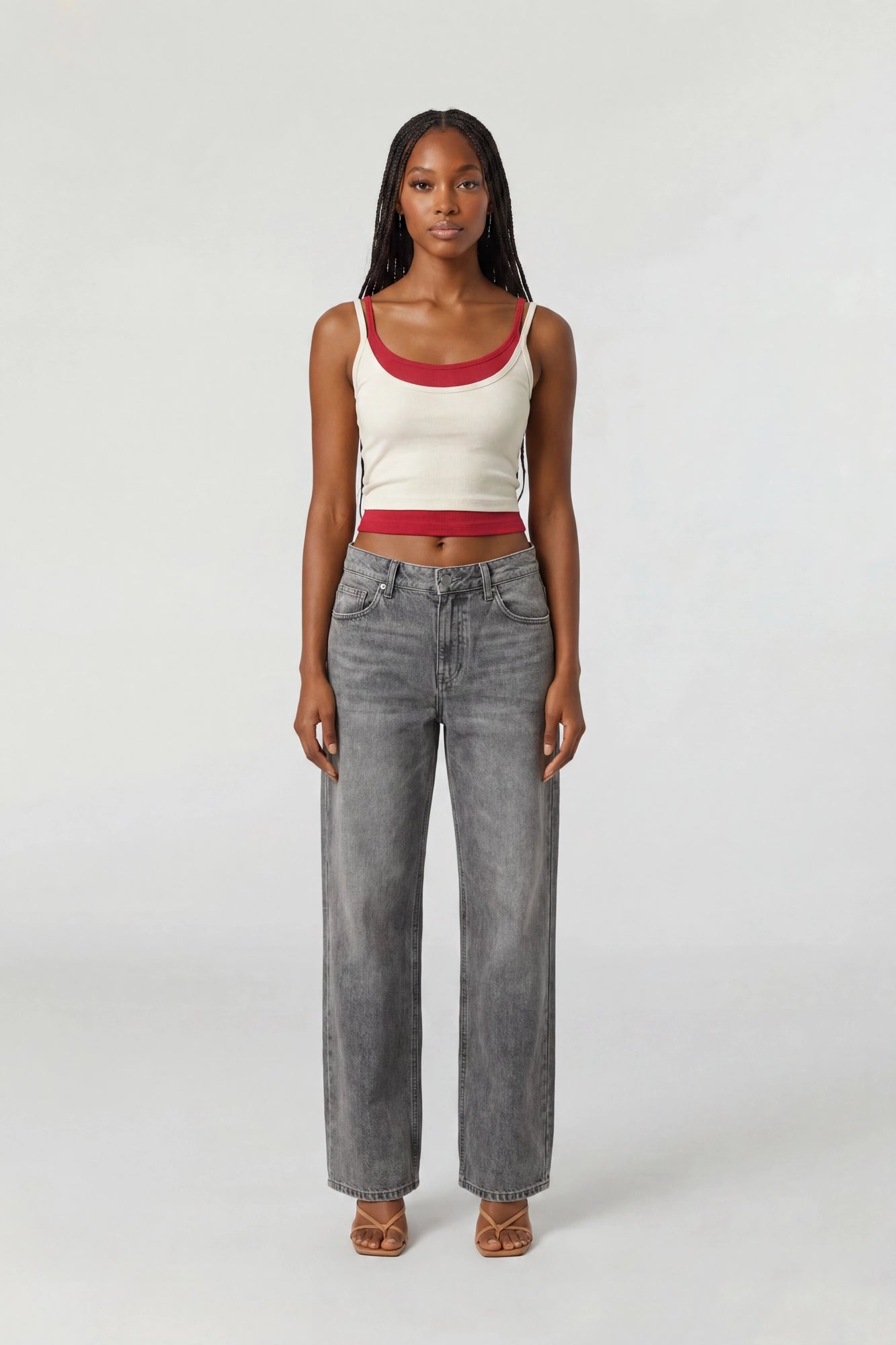 トップス Plantation layered tank top Soft Ribbed Layered Tank – Charlotte Russe